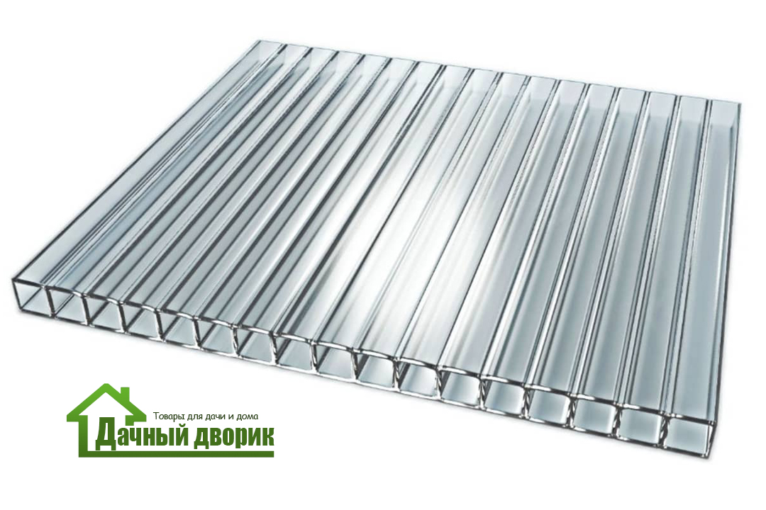 Сотовый поликарбонат 4мм прозрачный (2,1*3м) недорого в Хабаровске