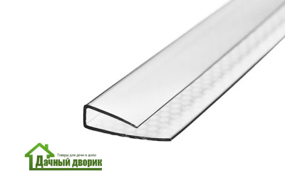 Профиль торцевой 4мм (прозрачный), длина 2,1м недорого в Хабаровске