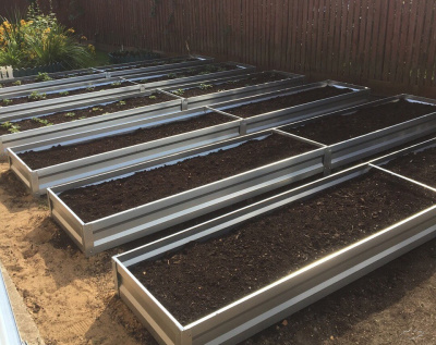 Ограждение для грядок оцинков., h 22 см, м.пог